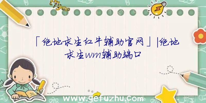 「绝地求生红牛辅助官网」|绝地求生wm辅助端口